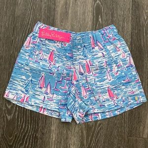 Lilly Pulitzer Lilo Short Zanzibar Blue Boatylicious XS